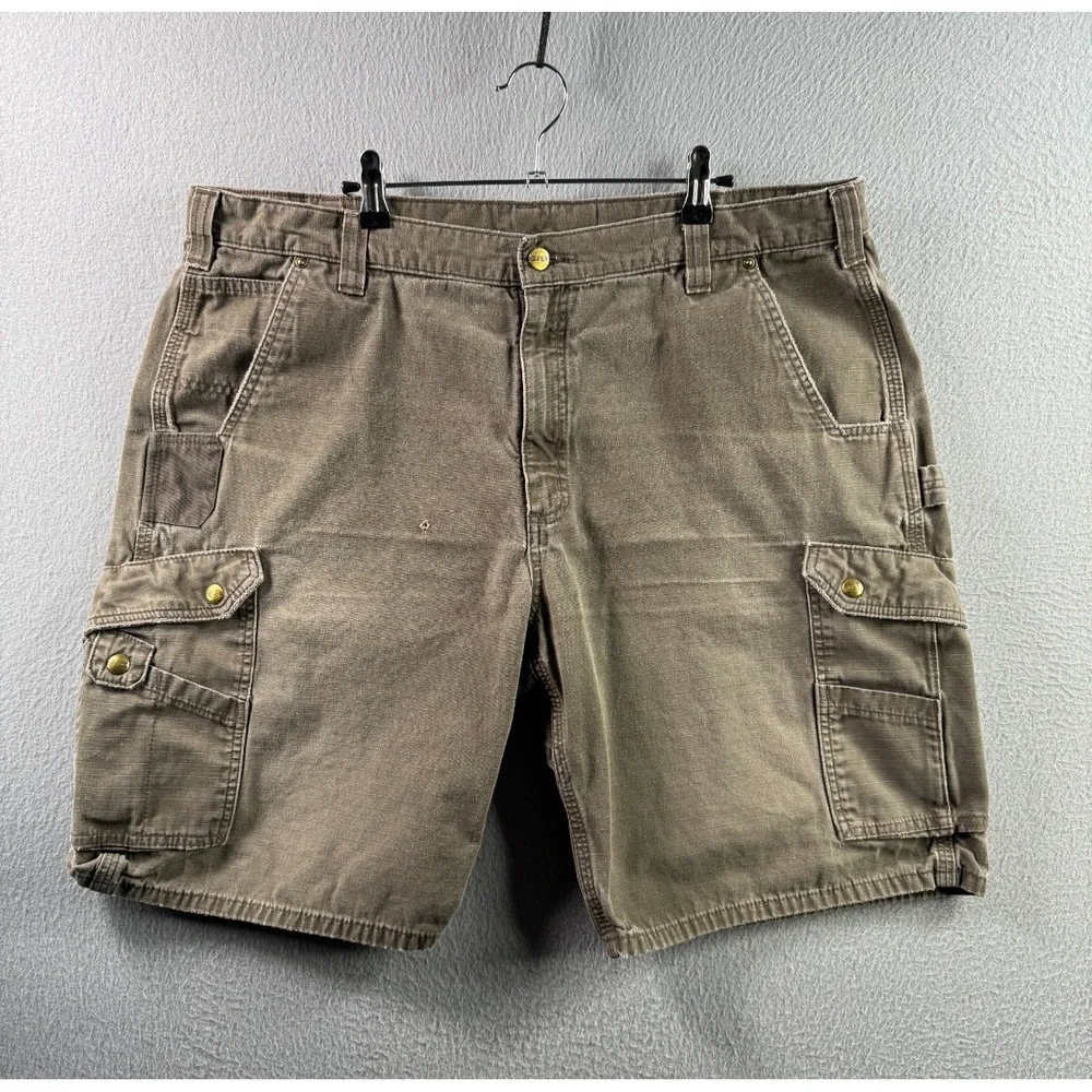 Carhartt Shorts Mens 42‎ (Fits 40) Brown Cargo Cavas Carpenter Workwear